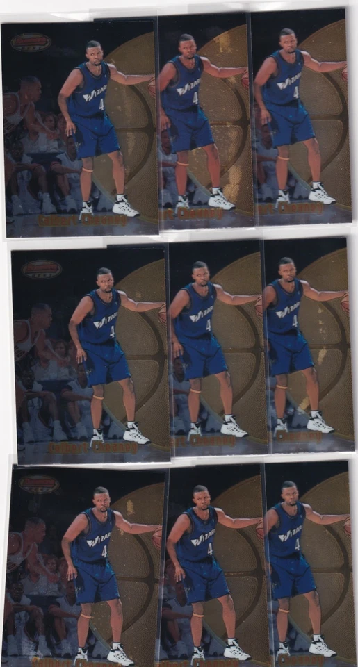 LOT (9) 1997-98 BOWMAN'S BEST CALBERT CHEANEY WIZARDS NBA BASKETBALL (AG)302 - Image 1 of 1