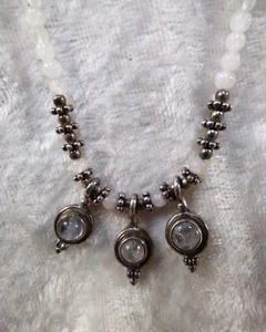 DTC ""S.S Collection"" Halskette - 4 mm Mondsteine mit Sterling! - Bild 1 von 2