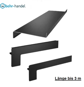 Alu Fensterbank Eisenglimmergrau DB703 bis 3m 50-400 mm Endstücke Putz/Klinker - Bild 1 von 4