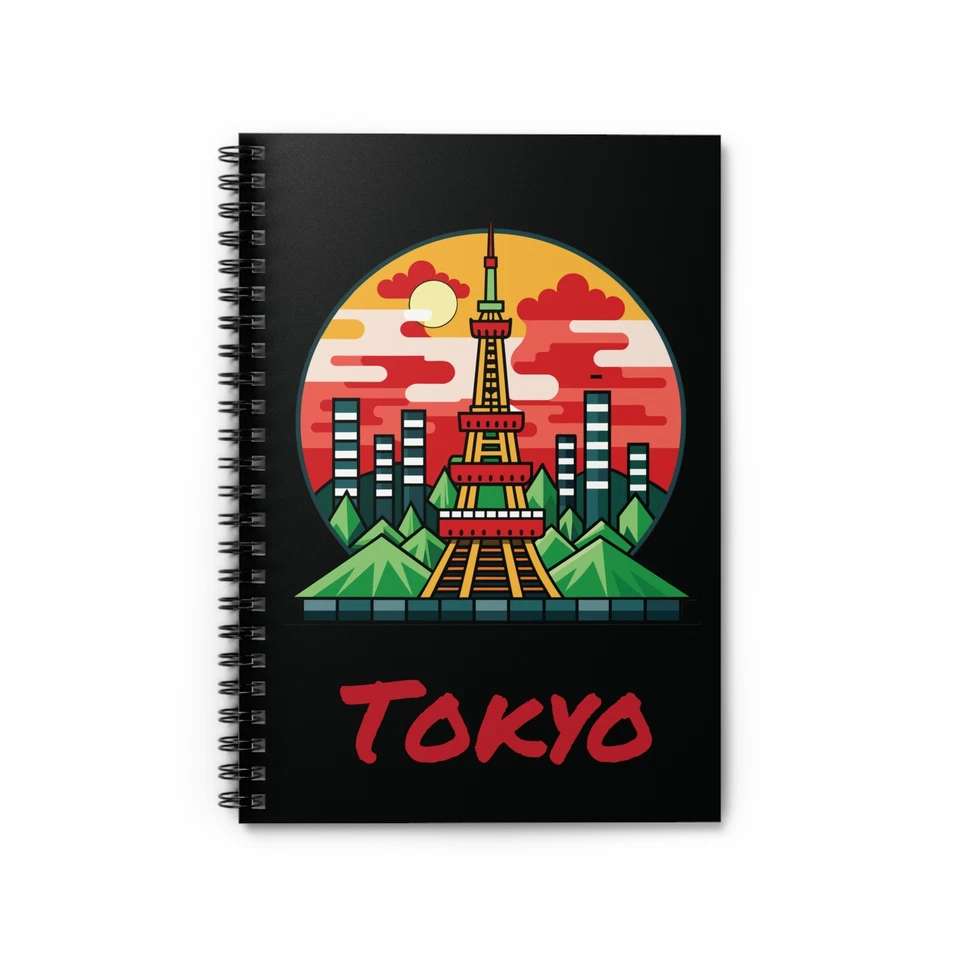 Tokyo Japan - Travel Diary - Spiral Notebook - Dream Journal - Japanese Gift - Image 1 of 1