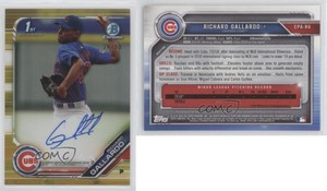 2019 Bowman Chrome Prospects Gold Refractor /50 Richard Gallardo #CPA-RG Auto