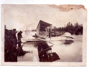ancienne photo n°99 M. Branger hydro aéroplane Paulhan Curtiss 1919 début XX ème - Picture 1 of 2