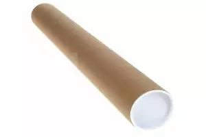 900mm x 3" Wide Single Or Bulk Postal Packing Tubes With End Caps Cardboard - Picture 1 of 1