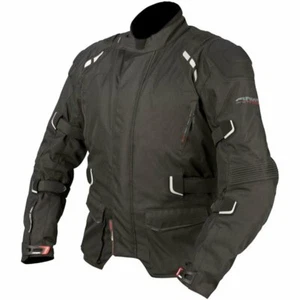 Chaqueta de moto textil impermeable ARMR Moto 'Kumaji'. negro. 3XL - Imagen 1 de 6