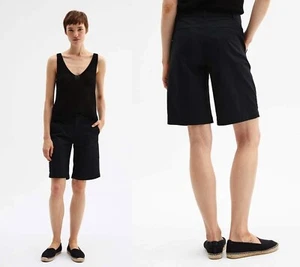 NWT Nili Lotan $295 Granada Bermuda Short in Jet Black; 6 - Picture 1 of 4