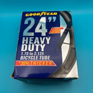 Goodyear 24” Heavy Duty1.75 to 2.125 Bicycle Tube w/ Tire Levers 30% Thicker NEW - Picture 1 of 4
