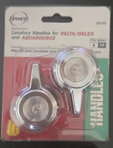 DANCO LAVATORY FAUCET HANDLES FOR Delta DELEX AQUASOURCE 88048 NEW - Picture 1 of 1