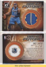 2016-17 Panini Donruss Back to the Future Materials Prime /10 Vince Carter #7