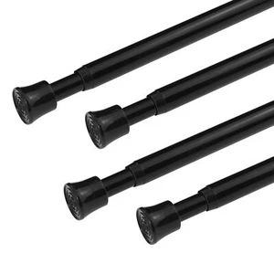 4Pcs Small Window Tension Rods Adjustable Curtain Rod 17 to 28 Inch Tension R... - Picture 1 of 7