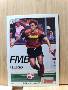BERNIE JAMES🏆 #062 1991 Soccer Shots Trading Card 🏆FREE POST - Picture 1 of 2