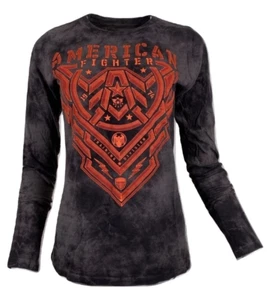 AMERICAN FIGHTER Women's T-Shirt L/S AREDALE Tee MMA - Picture 1 of 12