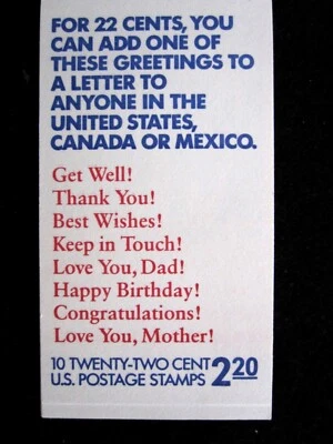 US - SCOTT# BK155 - MNH - CAT VAL $14.75 - Image 1 of 2