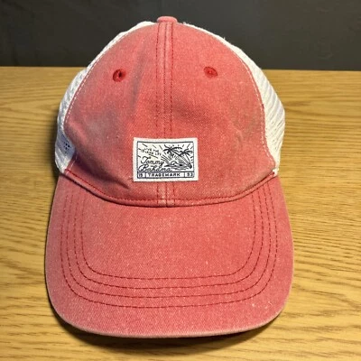 Tommy Bahama Hat Stonewashed Red W/ White Mesh Cap Island Life Baja Margarita 93 - Image 1 of 4