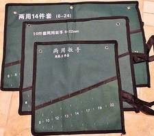 Durable Canvas Wrench Spanner Tool Roll Up Storage bag Organizer  8/10/14 Pocket