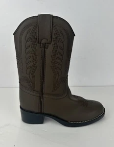 Durango ~ Niño ~ Eagle Western Boots ~ Talla: 10 D Marrón Oscuro ~ Usadas - Imagen 1 de 9
