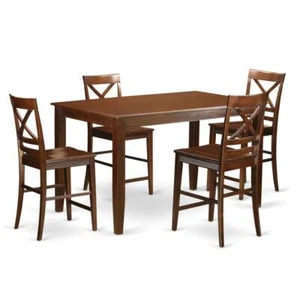 5 Pc counter height pub set - Small Kitchen Table and 4 counter ... - Picture 1 of 4