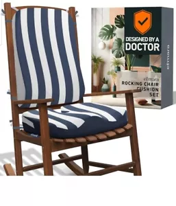 Rocking Chair Cushion Set, Ultra-Comfortable Jumbo Non Slip for Indoor/Outdoor - Picture 1 of 6