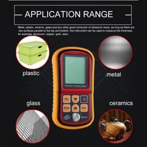 Digital Ultrasonic Thickness Gauge Sound Velocity Width Measurement Tester Meter - Picture 1 of 12