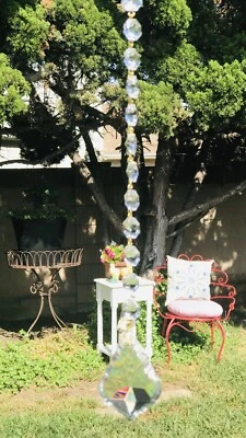 CRISTAL CRISTAL PRISMA CAPTADOR DE SOL MÓVIL CAMPANA DE VIENTO Foto 1 de 4