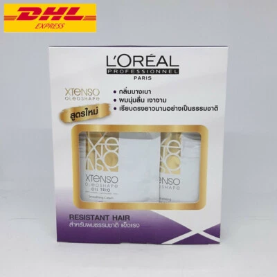 Kit de plancha de cabello permanente L'Oreal X Tenso resistente forma de oleo 2x125 ml Foto 1 de 4