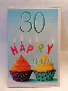Geburtstagskarte 30 Jahre MIT UMSCHLAG Geburtstag HAPPY BIRTHDAY - Bild 1 von 1