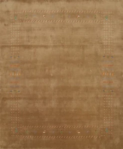 Tribal Style Handmade Wool Square Area Rug 8x8 ft with Little Animal Characters - Picture 1 of 13