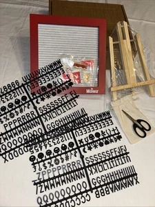 Wawa Message Board Felt , Letters Numbers and Symbols - 10 x 10 inch W Stand New - Picture 1 of 10