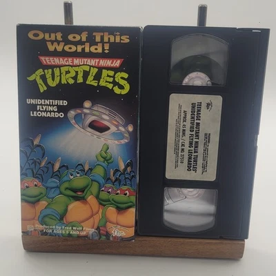 Teenage Mutant Ninja Turtles  Unidentified Flying Leonardo Out Of This World VHS - Image 1 of 4