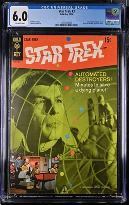 Star Trek #3 (Gold Key, December 1968) Leonard Nimoy (Spock) Photo Cover CGC 6.0 - Image 1 of 4