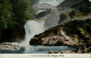 Olympia,WA Lower Tumwater Falls c1910 Thurston County Washington Postcard - Picture 1 of 2