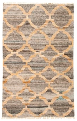 Alfombra Kilim tradicional tejida a mano vintage 5'0" x 7'10" alfombra de lana oriental Foto 1 de 4