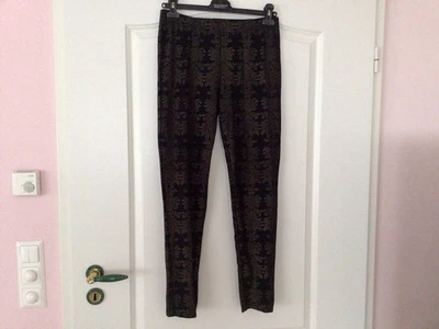 Nice Connection, Damen Leggings mit goldfarbenen Druck, Gr. 38, Neu - Bild 1 von 4