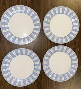 4 Martha Stewart Everyday Blau Weiß Garten Spalier Frankreich Essteller 10,5" - Bild 1 von 5