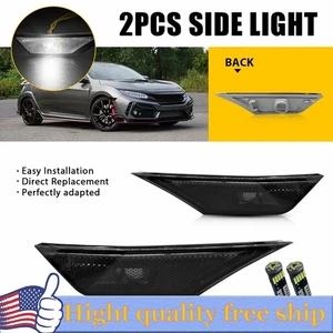 Fit Honda Civic Pair Driver and Passenger Side Marker Light Reflector 2016-2021 - Picture 1 of 14