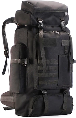 Zaino Da Trekking, 80L Zaino Da Viaggio, Impermeabile Sport All'Aperto Travel Za - Immagine 1 di 4