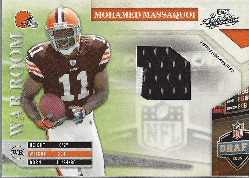 2009 Absolute Memorabilia War Room Materials #4 Mohamed Massaquoi Jersey /250 FB - Image 1 of 2