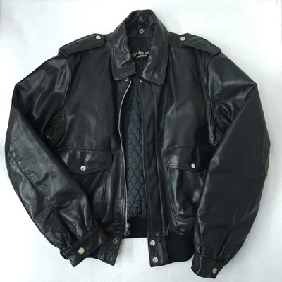 Chaqueta de moto de cuero Iron Eagle vintage talla 42 Harley Davidson motociclista años 80 Foto 1 de 4