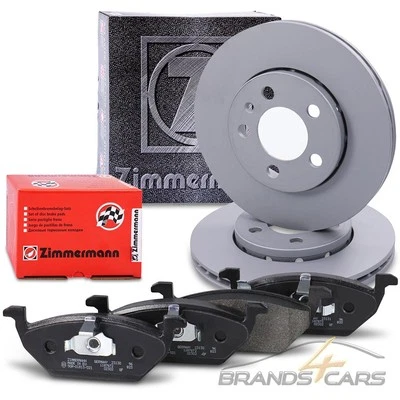 ZIMMERMANN BREMSSCHEIBEN+BELÄGE VORNE FÜR AUDI A1 SEAT IBIZA SKODA FABIA VW POLO - Bild 1 von 4