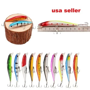 Tipo de señuelos de pesca Microseven 30 piezas cebos cebos ganchos cebo pececito manivela de aparejo - Imagen 1 de 15