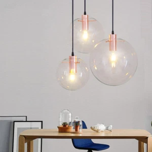 Glass Pendant Light Bar Modern Ceiling Lights Kitchen Pendant Lighting Home Lamp - Picture 1 of 13