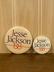 (2) 1988 Jesse Jackson Presidential Political Buttons L@@K!!! - Picture 1 of 2