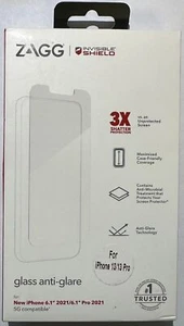 NEW ZAGG Glass Anti-Glare Screen Protector for Apple iPhone 13/ 13 Pro (6.1") - Picture 1 of 2
