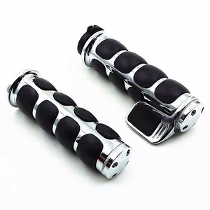 Poignées de guidon de 1 "pour Suzuki Honda Yamaha Kawasaki Triumph Cruiser - Picture 1 of 5