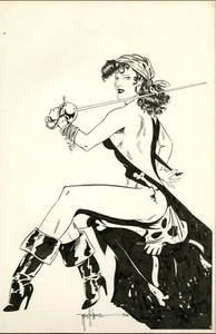 Topper Helmers -Airlock #4 Splash page Pin-Up Art - Eclectus LTD. 1991 - Picture 1 of 1