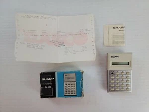 Sharp ELSI MATE , EL-208 Calculator with Original box & Manual Tested Works VTG - Picture 1 of 8