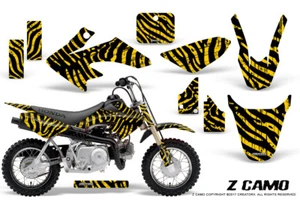 HONDA CRF 50 GRAPHICS KIT CREATORX DECALS STICKERS Z CAMO YELLOW - Picture 1 of 1