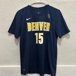 Nike Nuggets Nikola Jokic #15 Navy Dri-Fit Youth T-Shirt NEW Size Large 14/16 - Picture 1 of 5