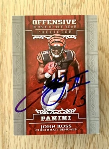 2017 Panini Offensive ROY Predictor John Ross III Autograph Signed - Picture 1 of 1