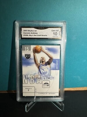 2003 Skybox L.E. Sky's the Limit 18 Carmelo Anthony PSA 10 - Image 1 of 3