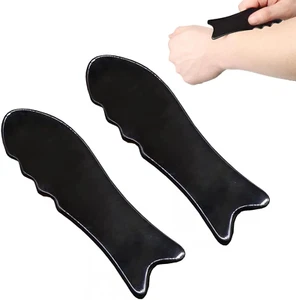2 Stück Gua Sha Stein,Guasha,Lymphdrainage Gesicht,Gua Sha Körper,Body Gua Sha,G - Bild 1 von 6
